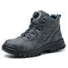 Bottes de Securite legeres Impermeables avec boutons rotatifs - unisexe gris